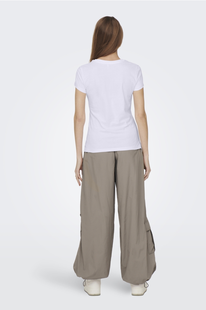 Only witte dames t-shirt | Model