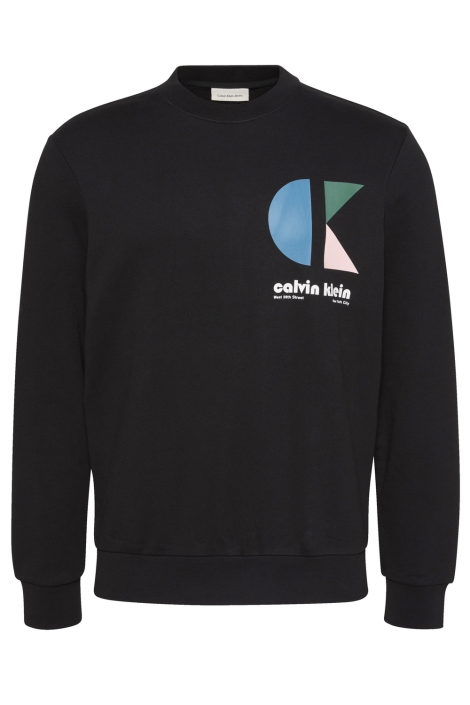 Calvin Klein zwarte heren sweater | Vooraanzicht