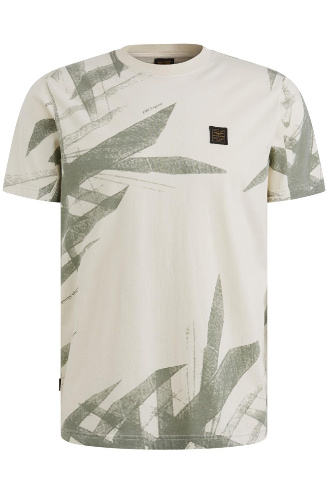 PME legend ecru heren t-shirt | Vooraanzicht