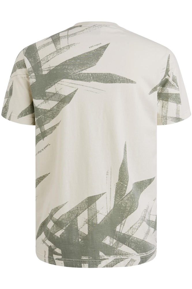 PME legend ecru heren t-shirt | Achteraanzicht