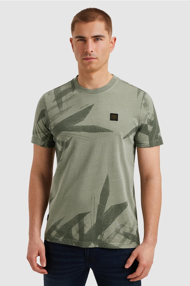 PME legend groene heren t-shirt | Model vooraanzicht
