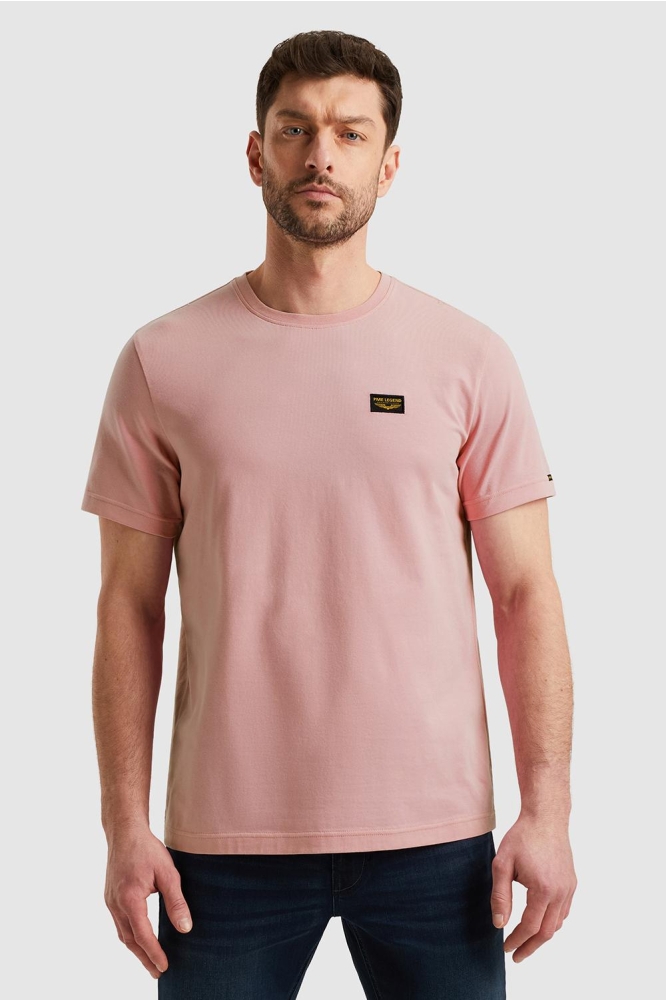 PME legend roze heren t-shirt | Model vooraanzicht