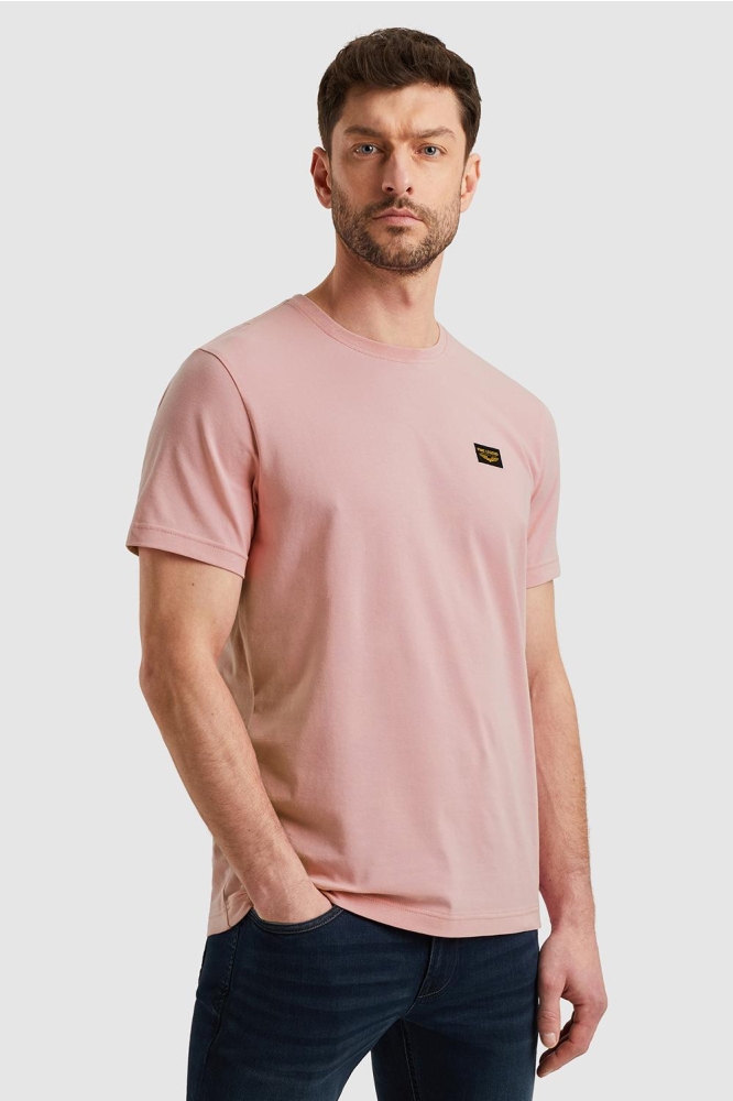 PME legend roze heren t-shirt | Model zijaanzicht