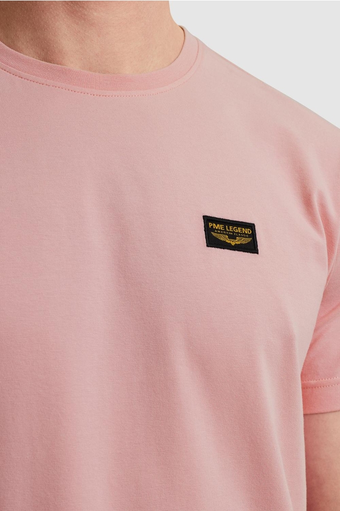 PME legend roze heren t-shirt | Close up