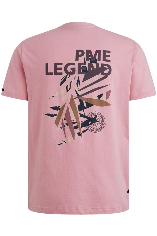PME legend roze heren t-shirt | Achteraanzicht