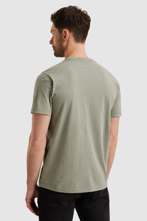 PME legend groene heren t-shirt | Model achteraanzicht