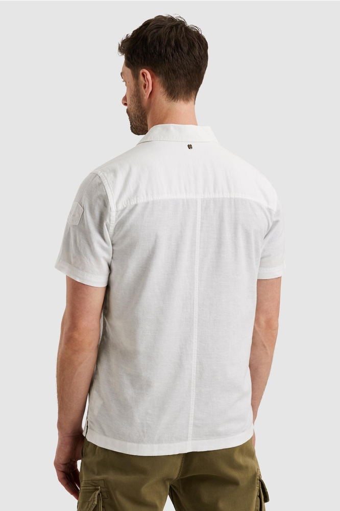 PME legend witte heren overhemd | Model achteraanzicht