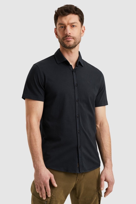 PME legend blauwe heren overhemd | Model vooraanzicht