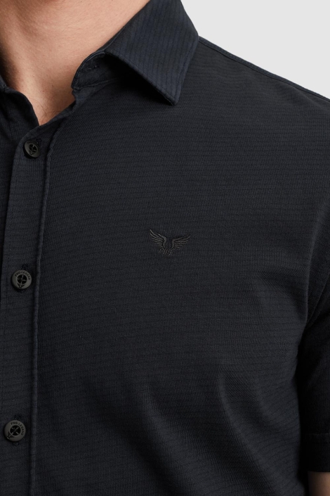 PME legend blauwe heren overhemd | Close up