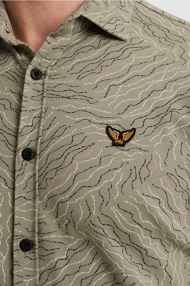 PME legend groene heren overhemd | Close up