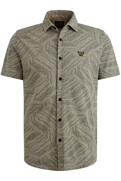 PME legend groene heren overhemd | Vooraanzicht