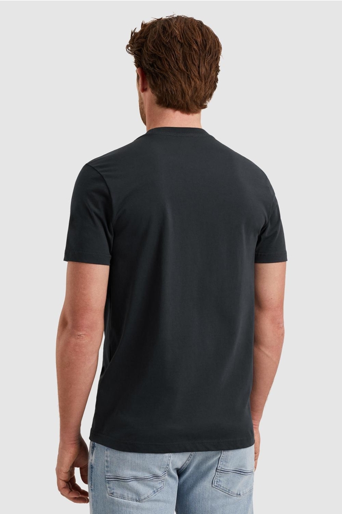 PME legend blauwe heren t-shirt | Model achteraanzicht