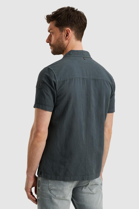 PME legend grijze heren overhemd | Model achteraanzicht