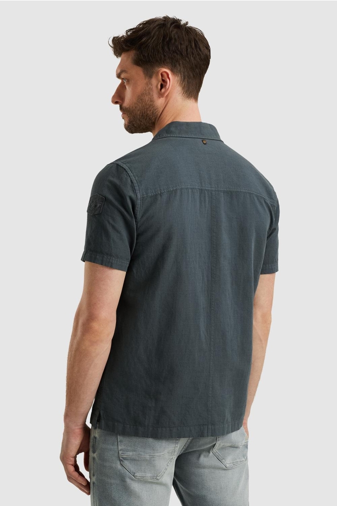 PME legend grijze heren overhemd | Model achteraanzicht