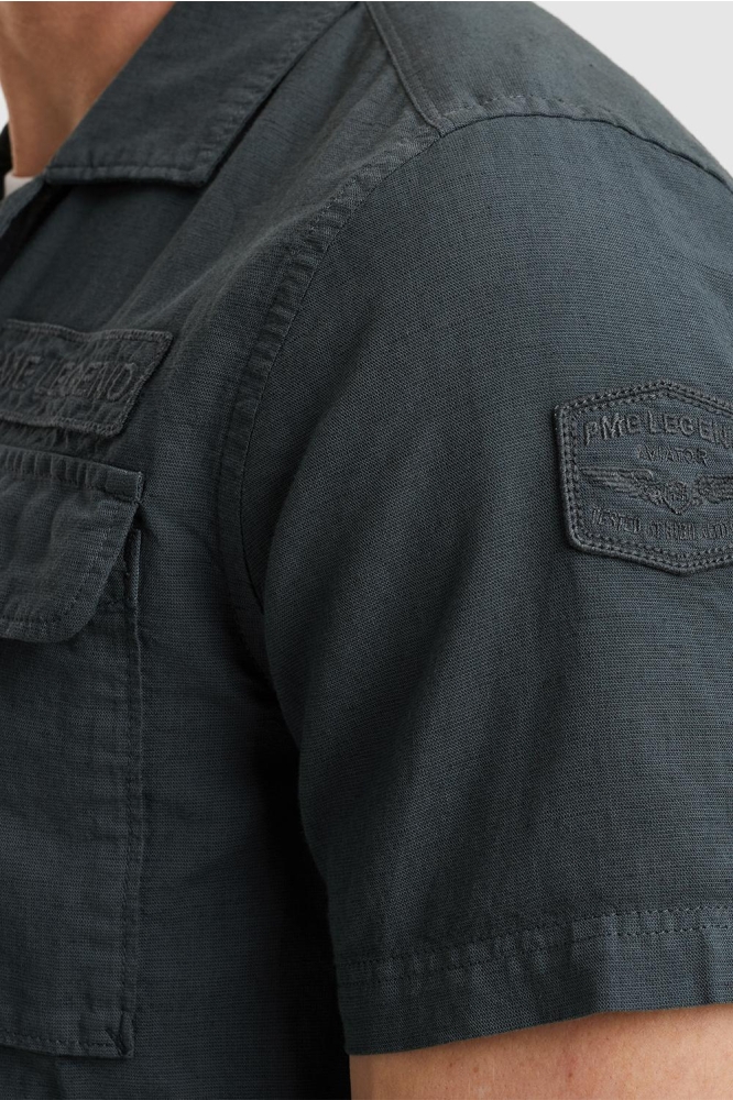 PME legend grijze heren overhemd | Kleurstaal