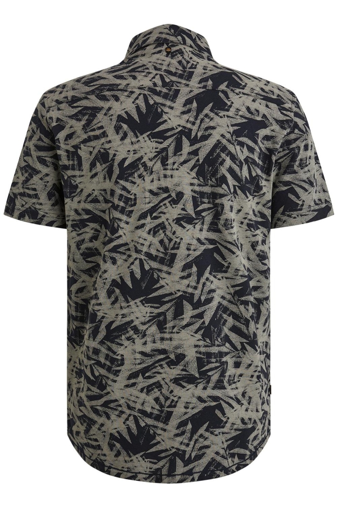 PME legend blauwe heren overhemd | Achteraanzicht