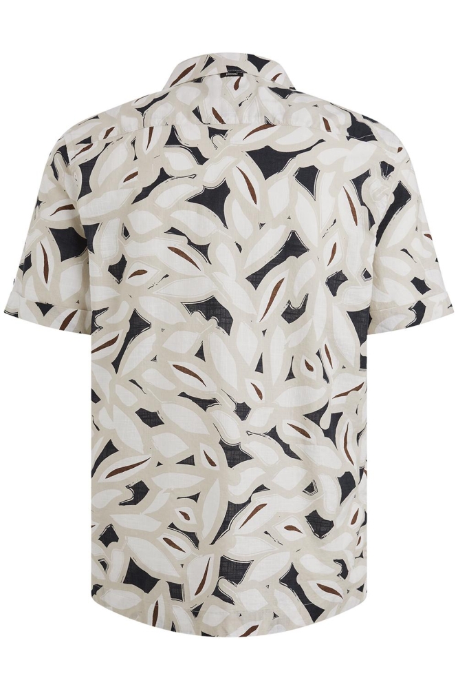 Vanguard beige heren overhemd | Achteraanzicht