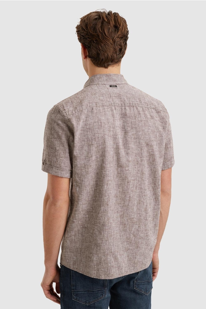 Vanguard koperen heren overhemd | Model achteraanzicht