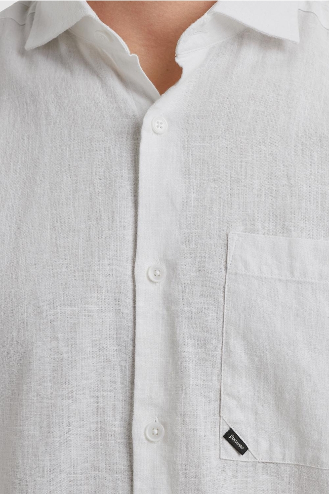 Vanguard witte heren overhemd | Close up