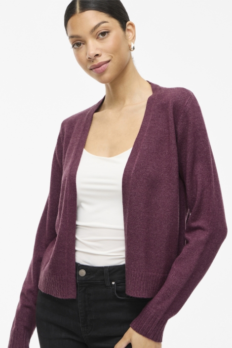 Vila bordeaux dames vest | Close up