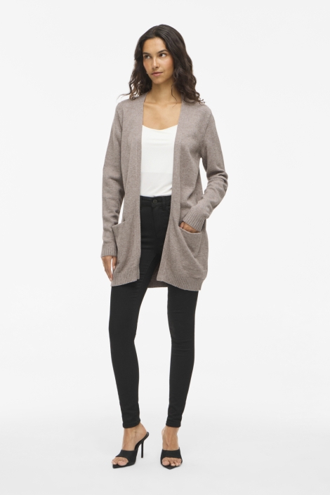 Vila bruine dames vest | Model