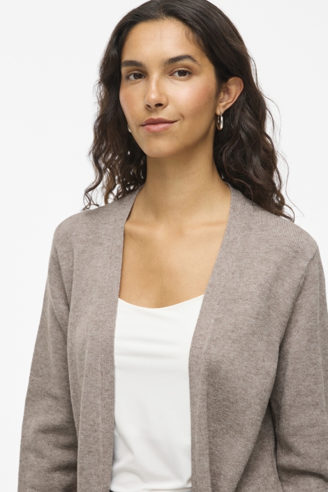 Vila bruine dames vest | Close up