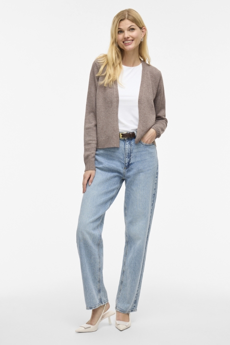 Vila camel dames vest | Model