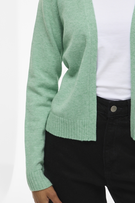 Vila groene dames vest | Close up