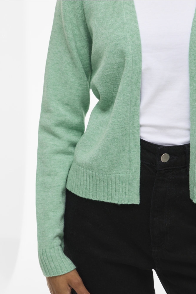 Vila groene dames vest | Close up