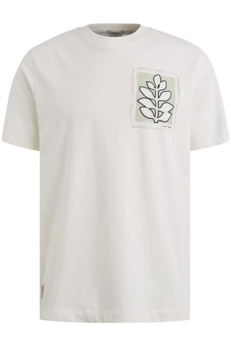 Cast Iron witte heren t-shirt | Vooraanzicht