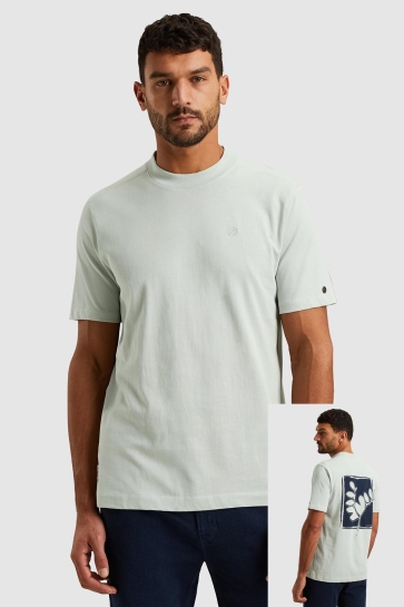 Cast Iron short sleeve r-neck regular fit si Grijs