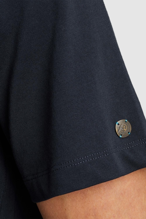 Cast Iron blauwe heren t-shirt | Kleurstaal