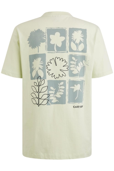 Cast Iron groene heren t-shirt | Achteraanzicht