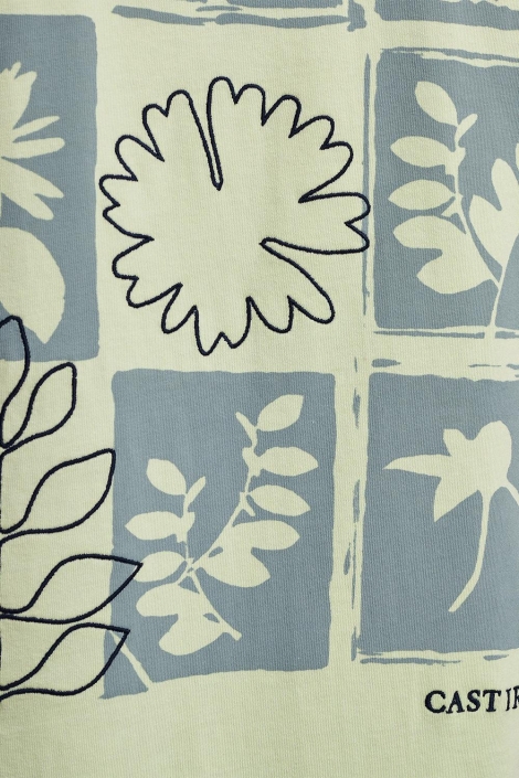 Cast Iron groene heren t-shirt | Close up