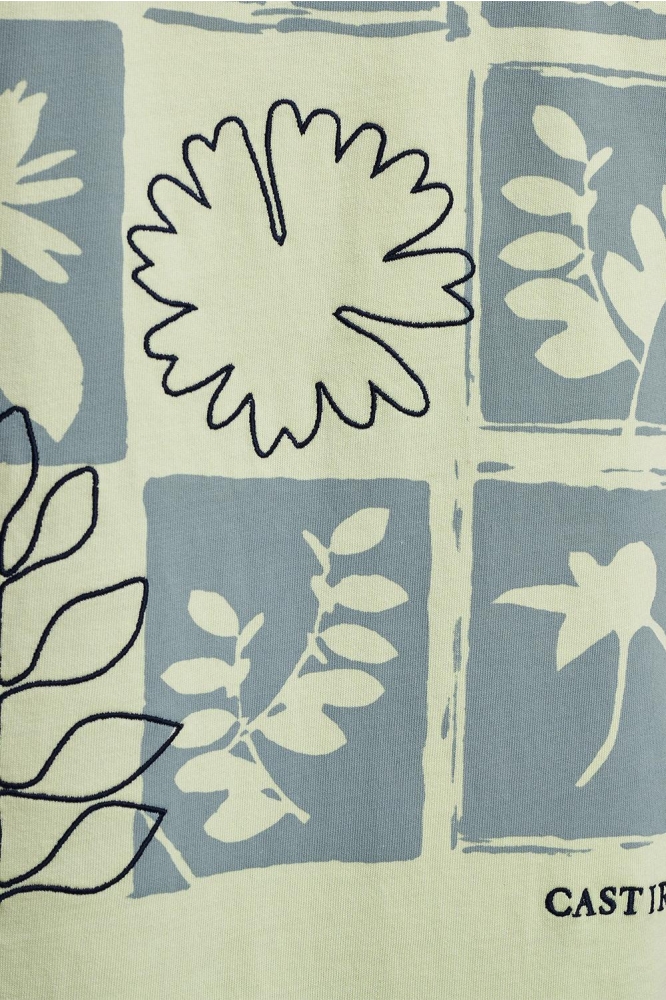 Cast Iron groene heren t-shirt | Close up