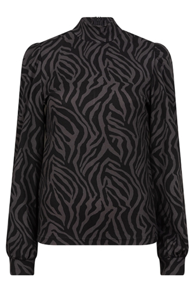 Lofty Manner grijze dames t-shirt | Vooraanzicht