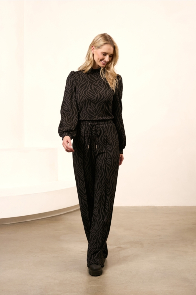 Lofty Manner grijze dames t-shirt | Model