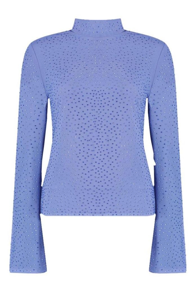 Harper & Yve blauwe dames t-shirt | Vooraanzicht