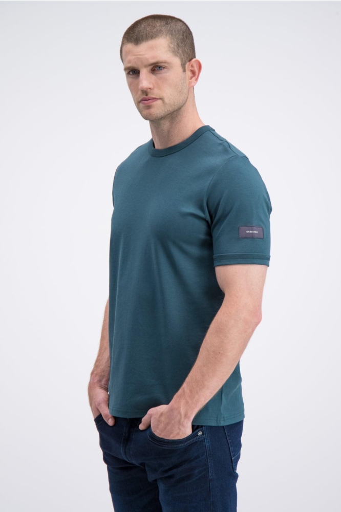 Gabbiano blauwe heren t-shirt | Model vooraanzicht