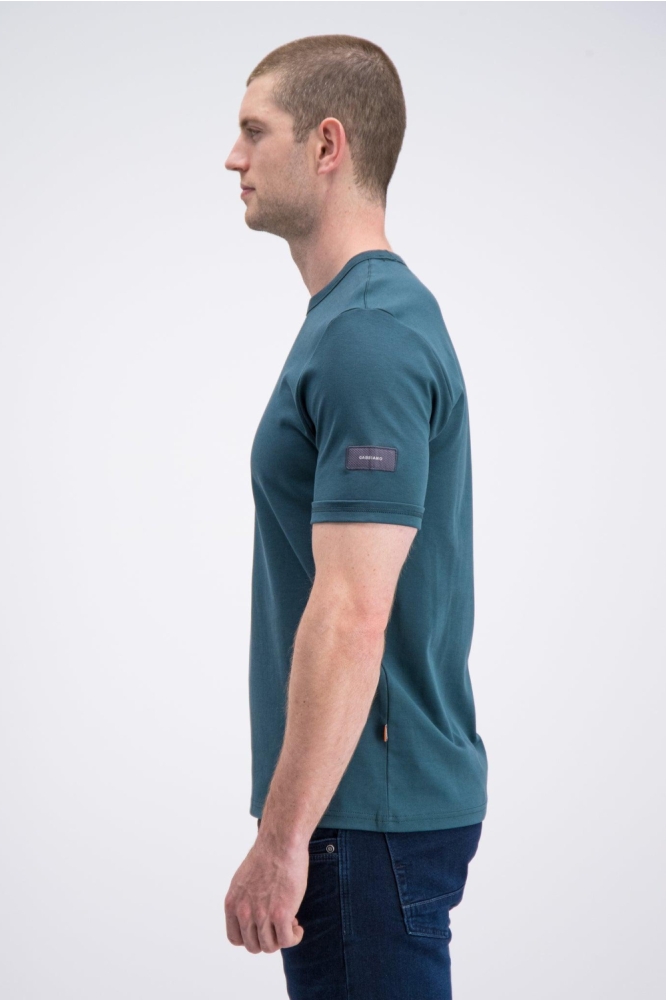 Gabbiano blauwe heren t-shirt | Model zijaanzicht