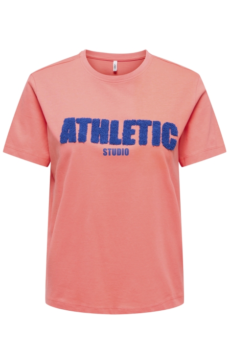 Only oranje dames t-shirt | Vooraanzicht