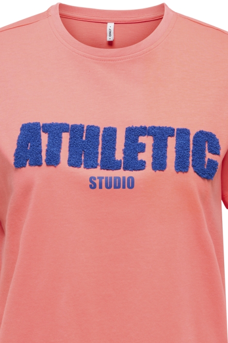 Only oranje dames t-shirt | Close up