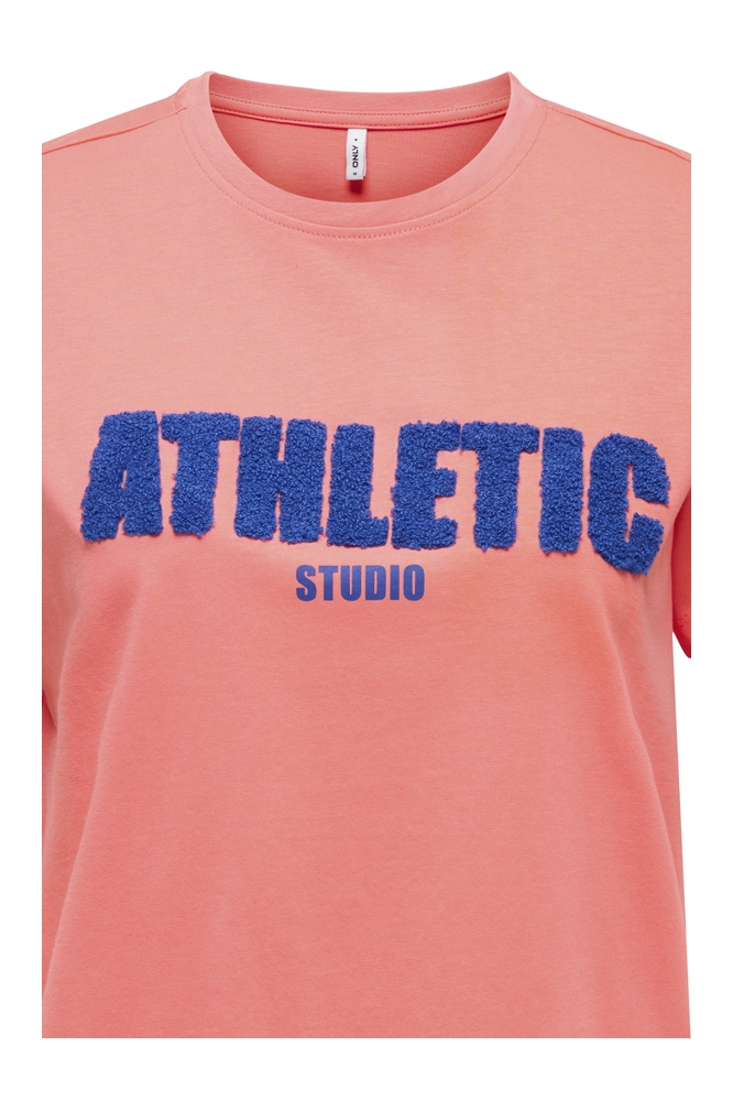 Only oranje dames t-shirt | Close up