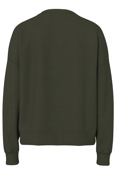 Pieces groene dames sweater | Achteraanzicht