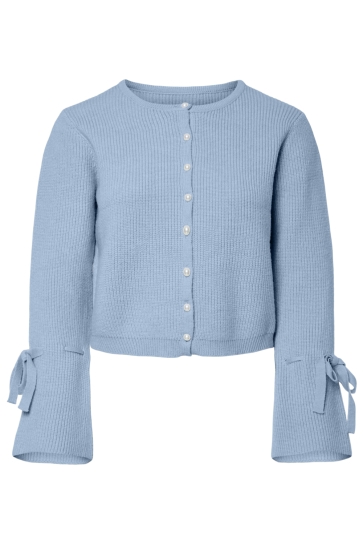 Pieces Vest PCRIKKE LS O-NECK KNIT CARDIGAN 17163880 Cashmere Blue