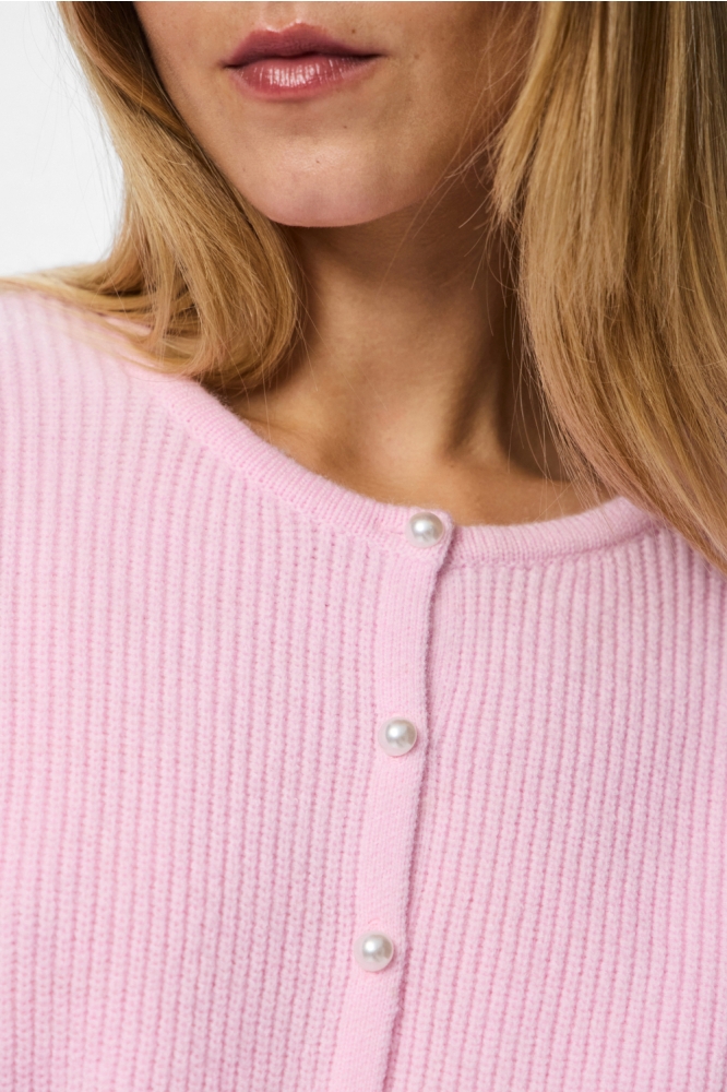 Pieces roze dames vest | Close up