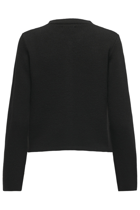 Jacqueline de Yong zwarte dames vest | Achteraanzicht