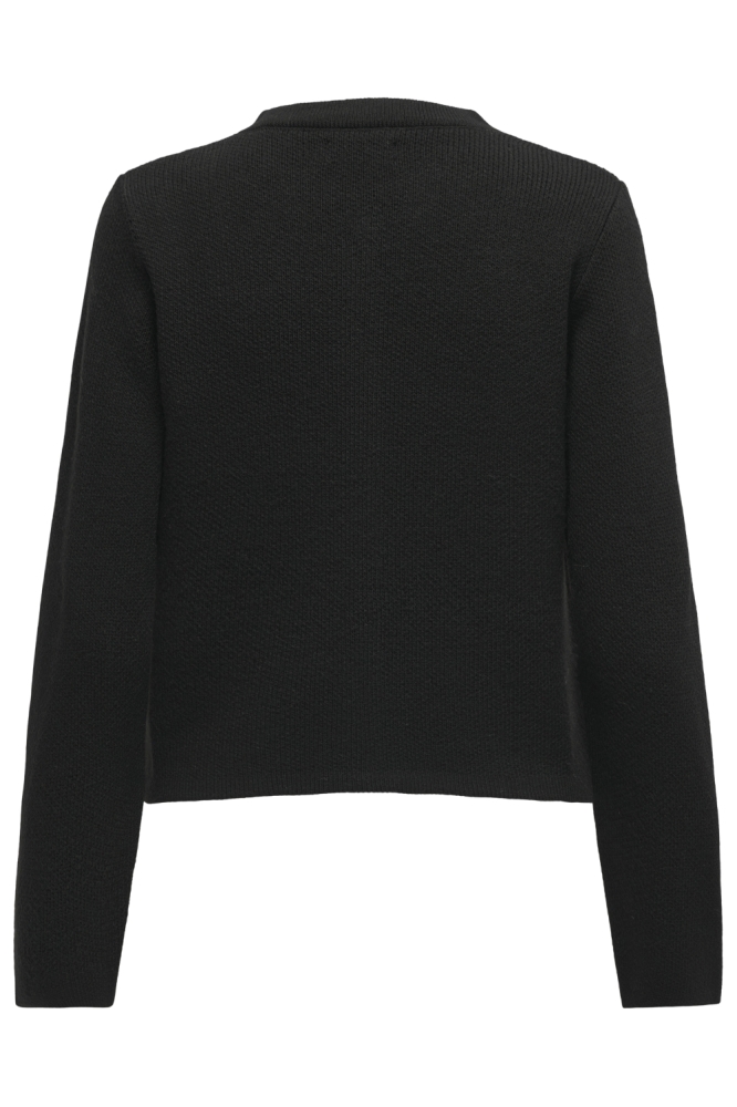 Jacqueline de Yong zwarte dames vest | Achteraanzicht