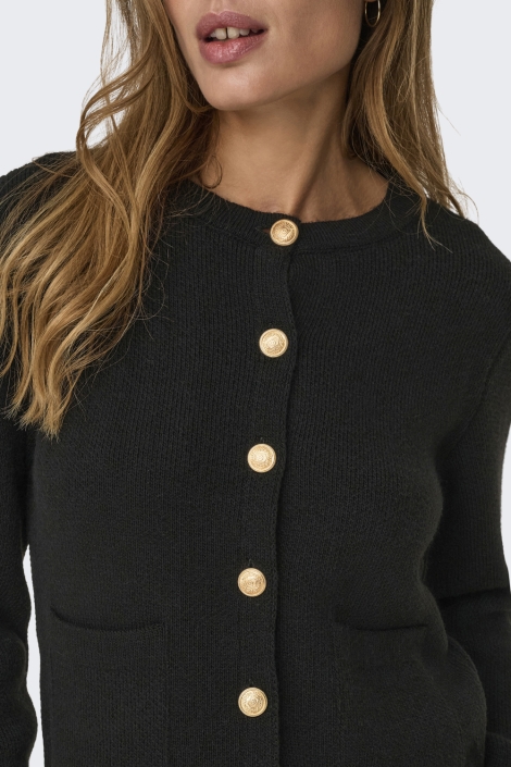 Jacqueline de Yong zwarte dames vest | Unique Selling Point