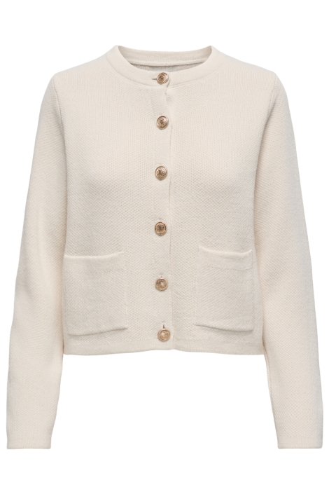 Jacqueline de Yong beige dames vest | Vooraanzicht